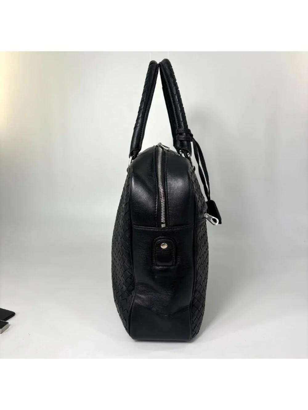 Bottega Veneta Super Intretchart Business Bag Black